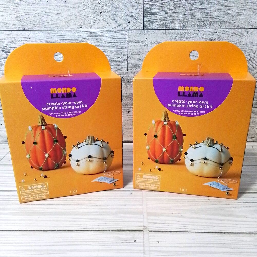 Mondo Llama Create-Your-Own Pumpkin String Art Kit - 2 pks